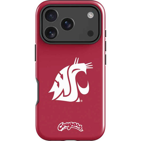 Washington State University Cougars Logo iPhone 18 Pro Max Impact Case