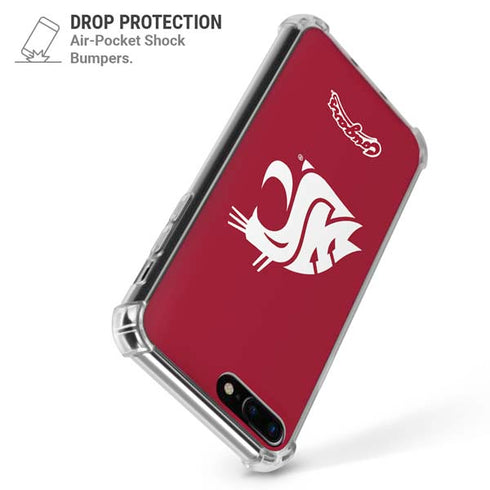 Washington State University Cougars Logo iPhone 7/8 Plus Clear Case