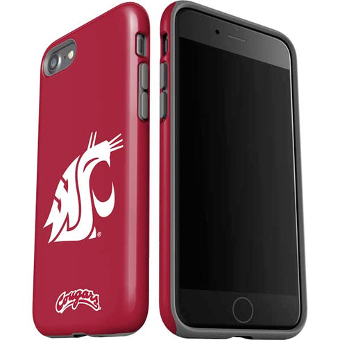 Washington State University Cougars Logo iPhone SE (2nd & 3rd Gen) Pro Case
