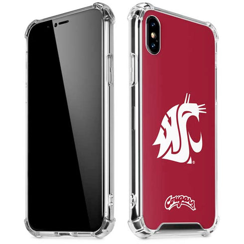Washington State University Cougars Logo iPhone X/XS Clear Case