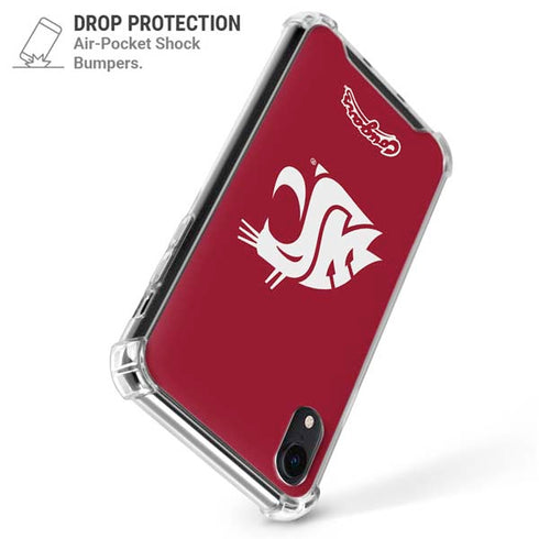 Washington State University Cougars Logo iPhone XR Clear Case