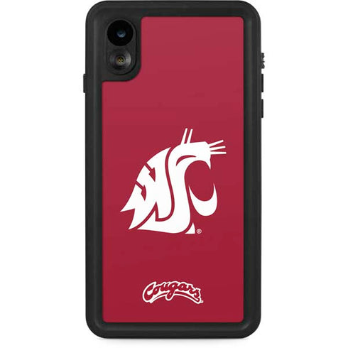 Washington State University Cougars Logo iPhone XR Waterproof Case