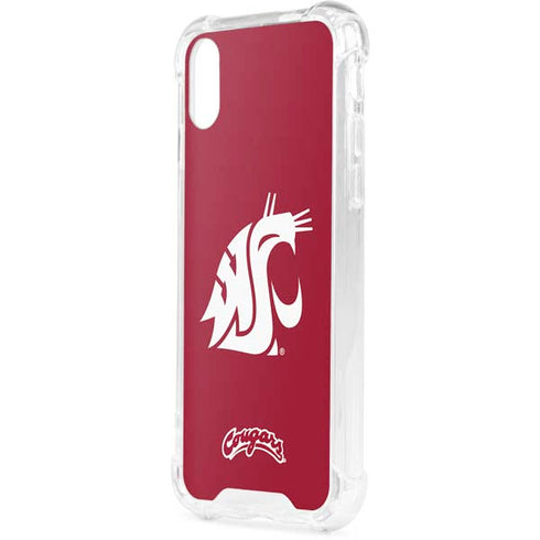 Washington State University Cougars Logo iPhone XS Clear Case