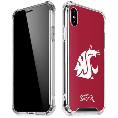 Washington State University Cougars Logo iPhone XS Max Clear Case