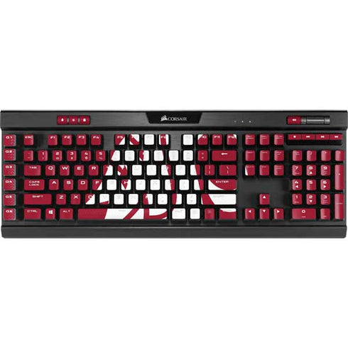 Washington State University Cougars Logo K95 RGB PLATINUM Mechanical Gaming Keyboard Skin