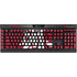 Washington State University Cougars Logo K95 RGB PLATINUM Mechanical Gaming Keyboard Skin