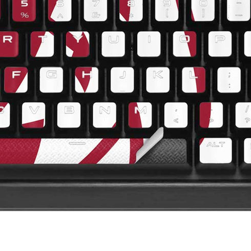 Washington State University Cougars Logo K95 RGB PLATINUM Mechanical Gaming Keyboard Skin