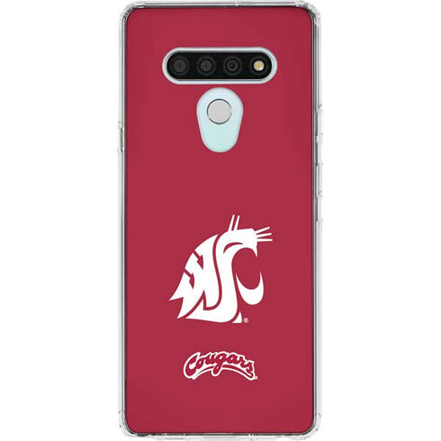 Washington State University Cougars Logo LG Stylo 6 Clear Case