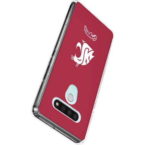 Washington State University Cougars Logo LG Stylo 6 Clear Case