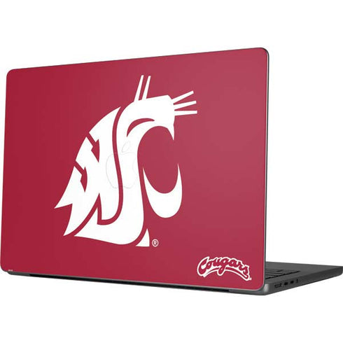 Washington State University Cougars Logo MacBook Pro 14in (2021-24) Skin