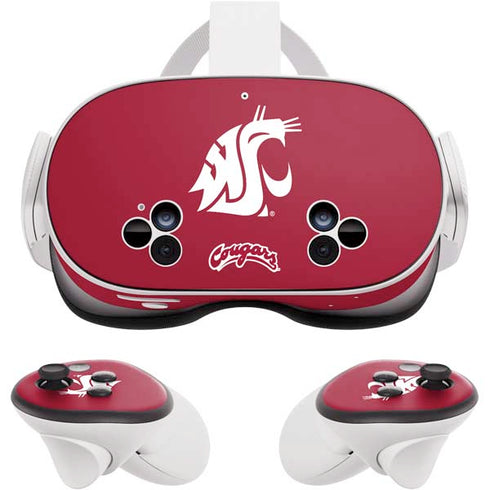 Washington State University Cougars Logo Meta Quest 3S Skin