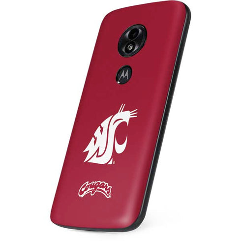 Washington State University Cougars Logo Moto E5 Play Skin