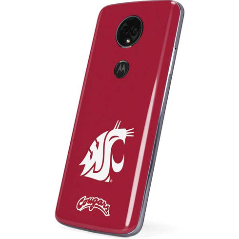 Washington State University Cougars Logo Moto E5 Plus Skin