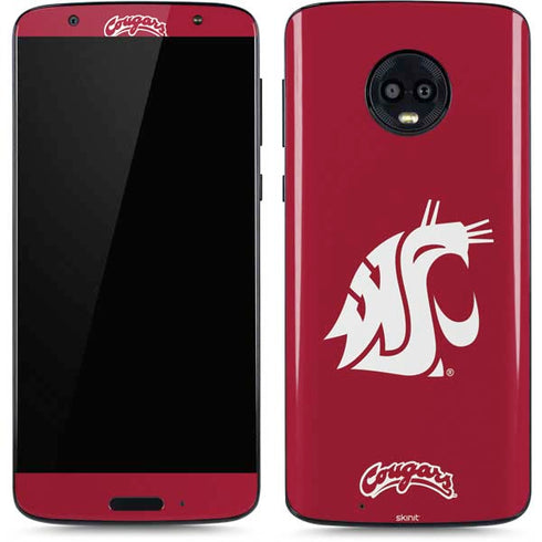 Washington State University Cougars Logo Moto G6 Skin