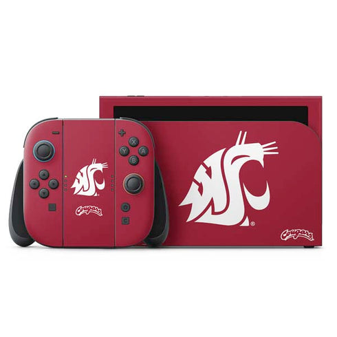 Washington State University Cougars Logo Nintendo Skins