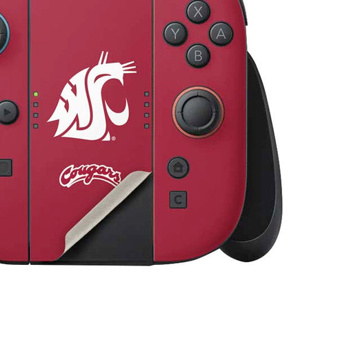 Washington State University Cougars Logo Nintendo Switch 2 (2025) Joy-Con Controller Skin