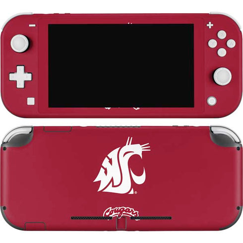 Washington State University Cougars Logo Nintendo Switch Lite Skin