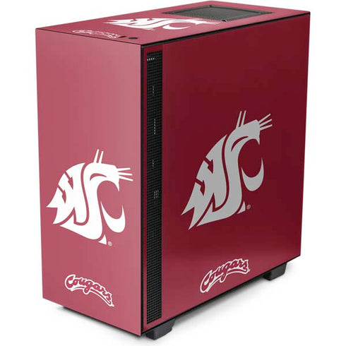 Washington State University Cougars Logo NZXT H510 Compact ATX Mid-Tower Case Skin