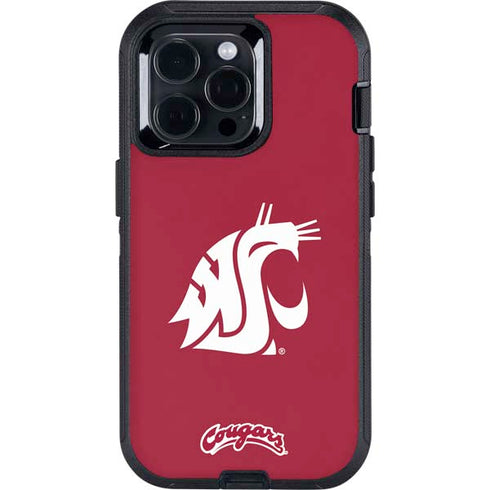 Washington State University Cougars Logo Otterbox Defender iPhone Skin