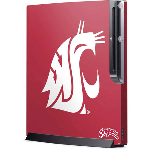 Washington State University Cougars Logo Playstation 3 & PS3 Slim Skin