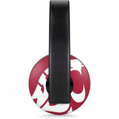 Washington State University Cougars Logo PlayStation 4 Gold Wireless Headset Skin