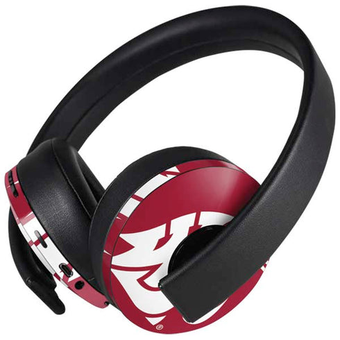 Washington State University Cougars Logo PlayStation 4 Gold Wireless Headset Skin