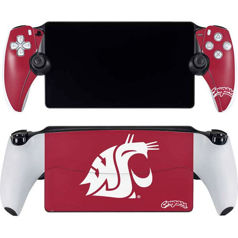 Washington State University Cougars Logo PlayStation Portal Remote Player Skin