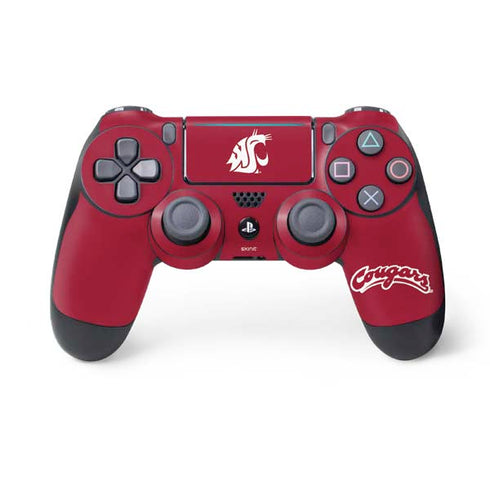 Washington State University Cougars Logo PS4 Pro/Slim Controller Skin