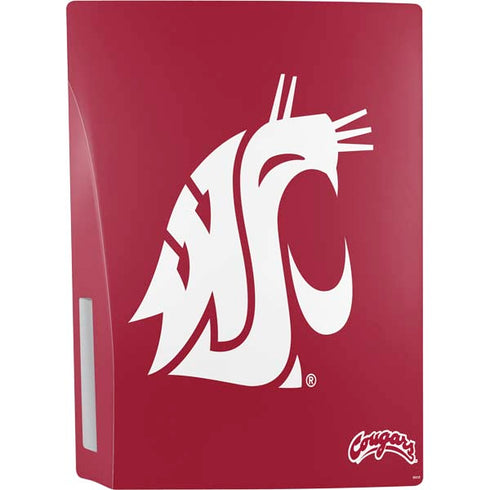 Washington State University Cougars Logo PS5 Console Skin
