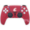 Washington State University Cougars Logo PS5 Controller Skin