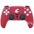 Washington State University Cougars Logo PS5 Controller Skin