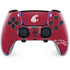 Washington State University Cougars Logo PS5 DualSense Edge Pro Controller Skin