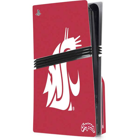 Washington State University Cougars Logo PlayStation PS5 Skins