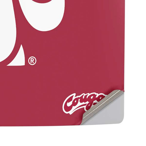 Washington State University Cougars Logo PS5 Pro Disk Console Skin