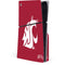 Washington State University Cougars Logo PS5 Slim Disk Console Skin