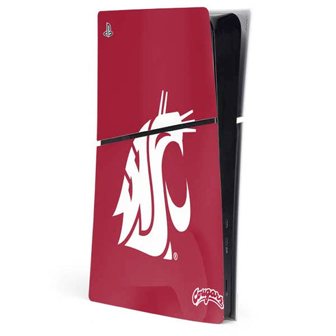 Washington State University Cougars Logo PlayStation PS5 Skins