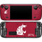 Washington State University Cougars Logo Steam Deck Handheld Gaming Computer OLED Skin