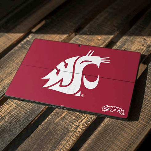 Washington State University Cougars Logo Surface Pro 7 Skin