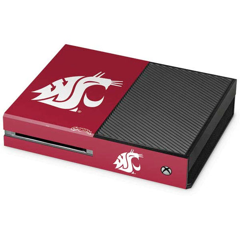 Washington State University Cougars Logo Xbox One Console Skin