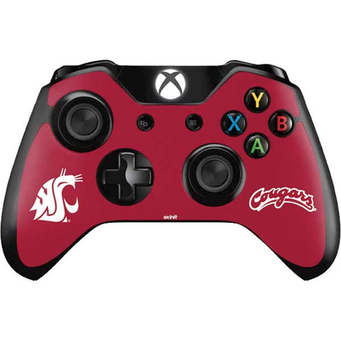 Washington State University Cougars Logo Xbox One Controller Skin