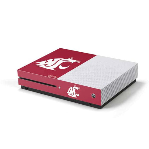 Washington State University Cougars Logo Xbox One S Console Skin