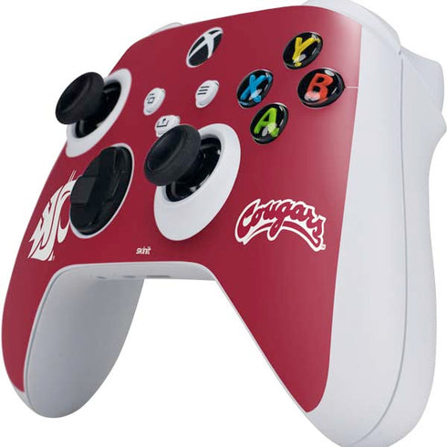 Washington State University Cougars Logo Xbox Series S Controller Skin