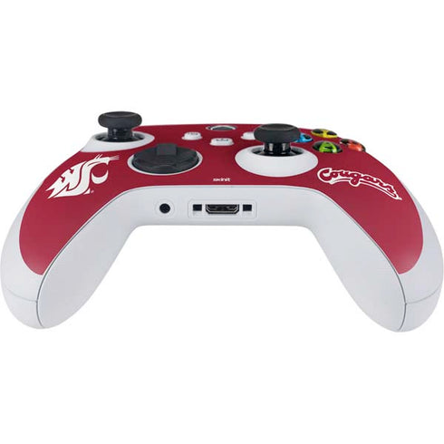 Washington State University Cougars Logo Xbox Series S Controller Skin