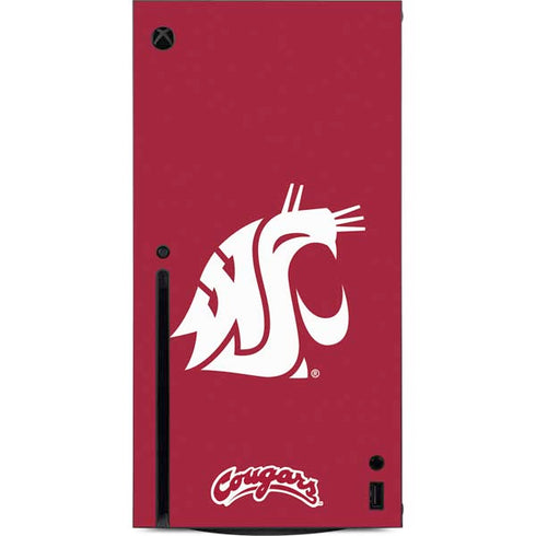 Washington State University Cougars Logo Xbox Series X Console Skin