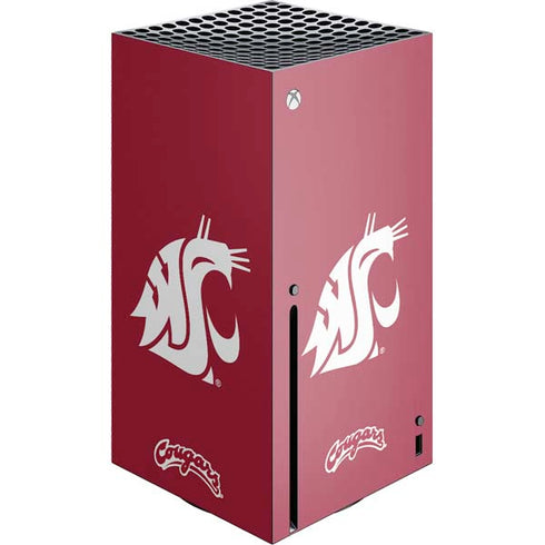 Washington State University Cougars Logo Xbox Series X Console Skin