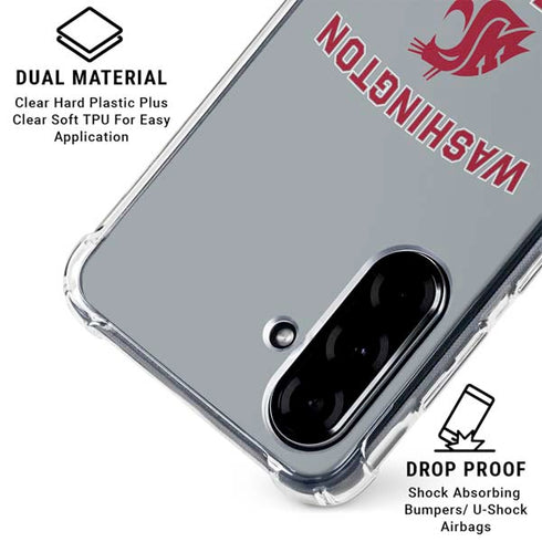 Washington State University Logo Galaxy A36 5G Clear Case