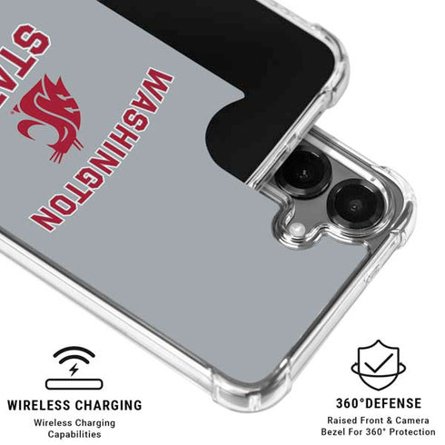 Washington State University Logo Galaxy S26 Plus Clear Case