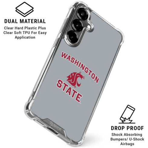 Washington State University Logo Galaxy S26 Plus Clear Case