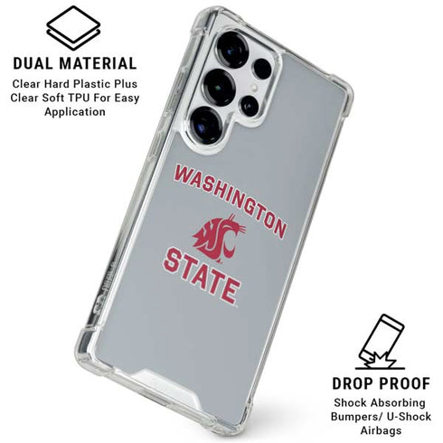 Washington State University Logo Galaxy S26 Ultra Clear Case