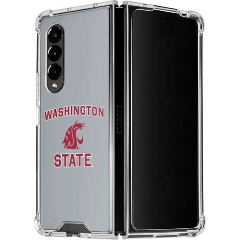 Washington State University Logo Galaxy Z Fold4 5G Clear Case